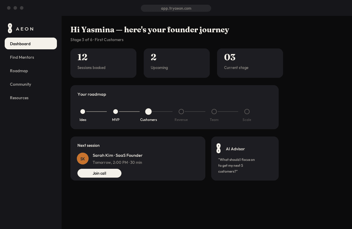 Your AI business advisor & growth dashboard
